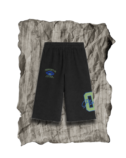 "03” Long Sweatshorts (BLACK)